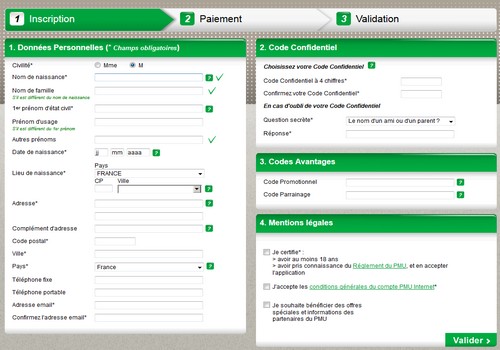 ouvrir compte pmu