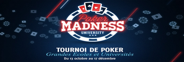 tournoi de poker PMU poker madness university