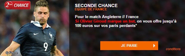 Seconde chance Angleterre-France sur PMU