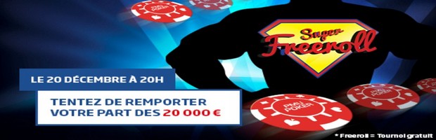 20.000 euros en jeu avec le freeroll de PMU
