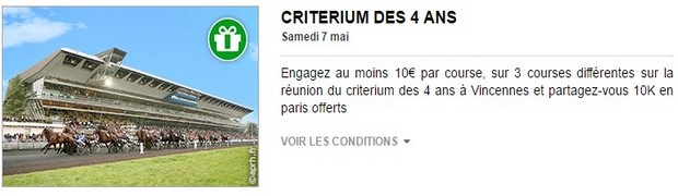 Le critérium des 4 ans à Vincennes sur PMU turf
