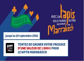 Partez à Marrakech avec PMU pour participer au WPTN