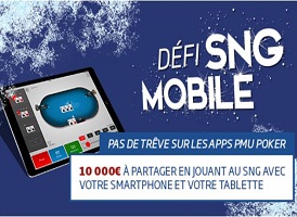 Tentez votre chance au Défi SNG Mobile de PMU entre le 17 et le 30 décembre