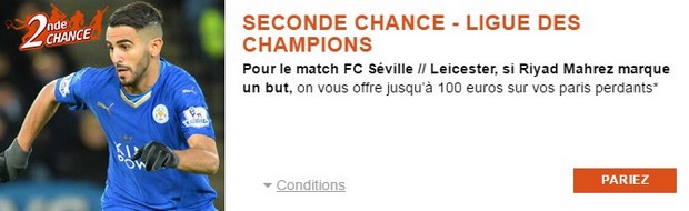 Seconde Chance PMU FC Séville/Leicester