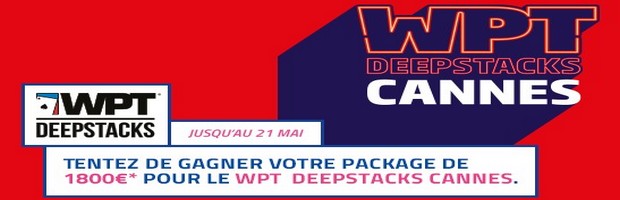 Remportez un package WPT Cannes chaque dimanche avec PMU Poker