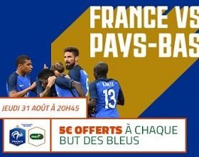 Pronostiquez France/Hollande en qualifications à la Coupe du monde sur PMU le 31/08