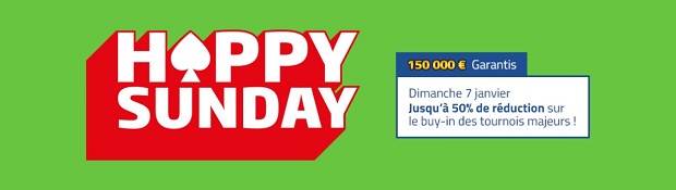 Profitez de 150.000€ de prizepool garanti sur PMU en janvier pour le Happy Sunday