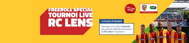 Tournoi live spécial RC Lens sur PMU Poker