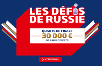Défis de Russie PMU spécial 1/4 de finale du Mondial 2018