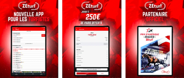 Appli ZEturf smartphone et tablette